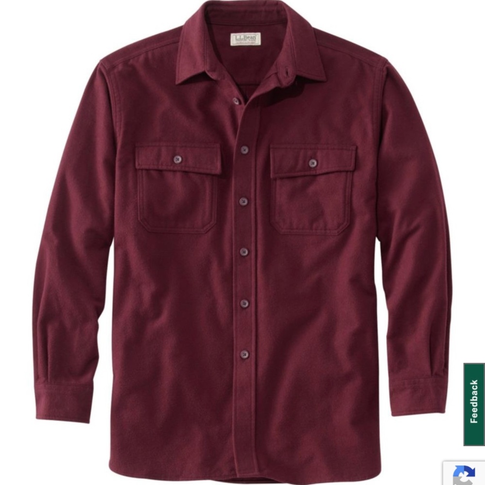 L.L. Bean chamois shirt XL